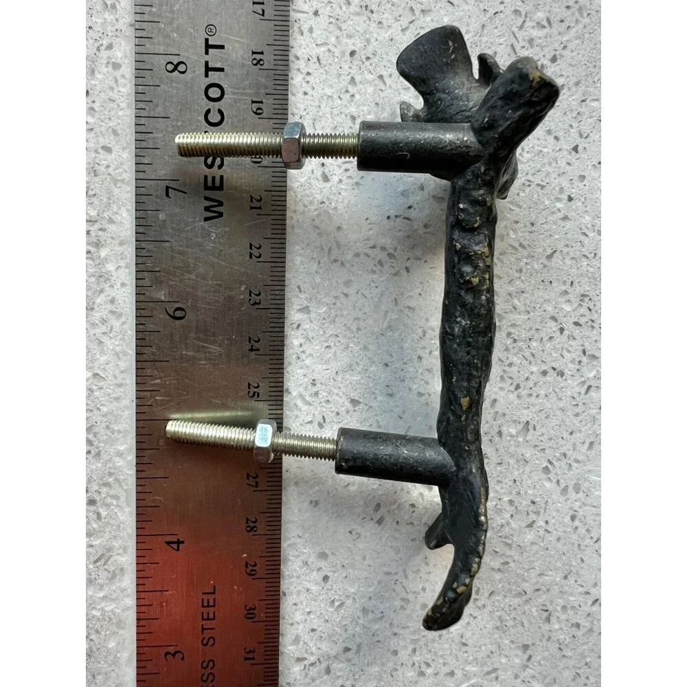 Set Of 2 Bronze Bird Drawer Pulls Handles 4.25